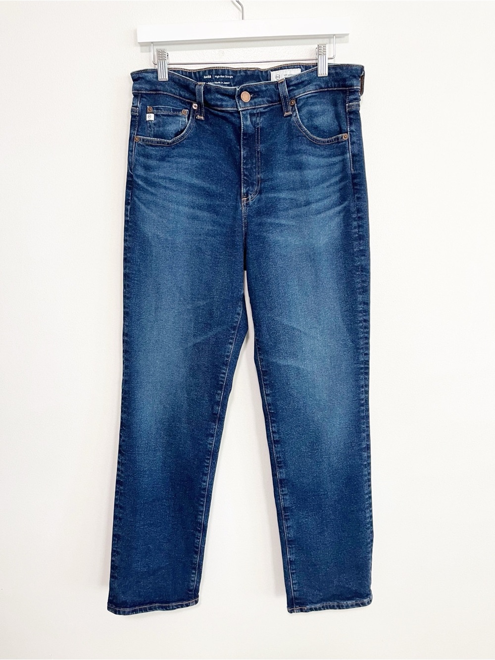 BOGO! AG Saige High Rise Straight Leg Jeans in Gondola Dark Wash size 31 - Picture 4 of 10